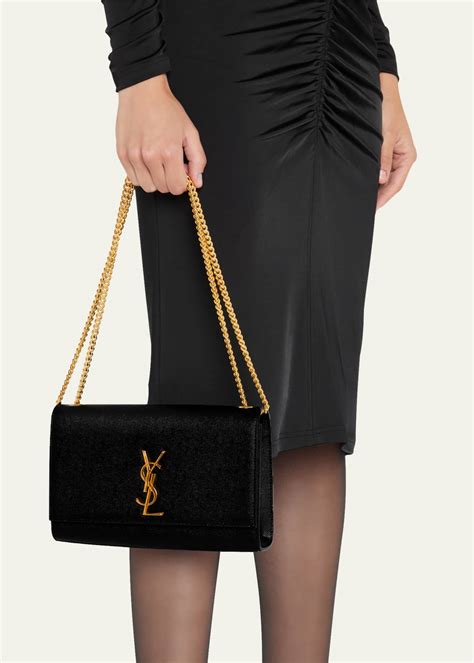 kate medium ysl crossbody bag in grained leather